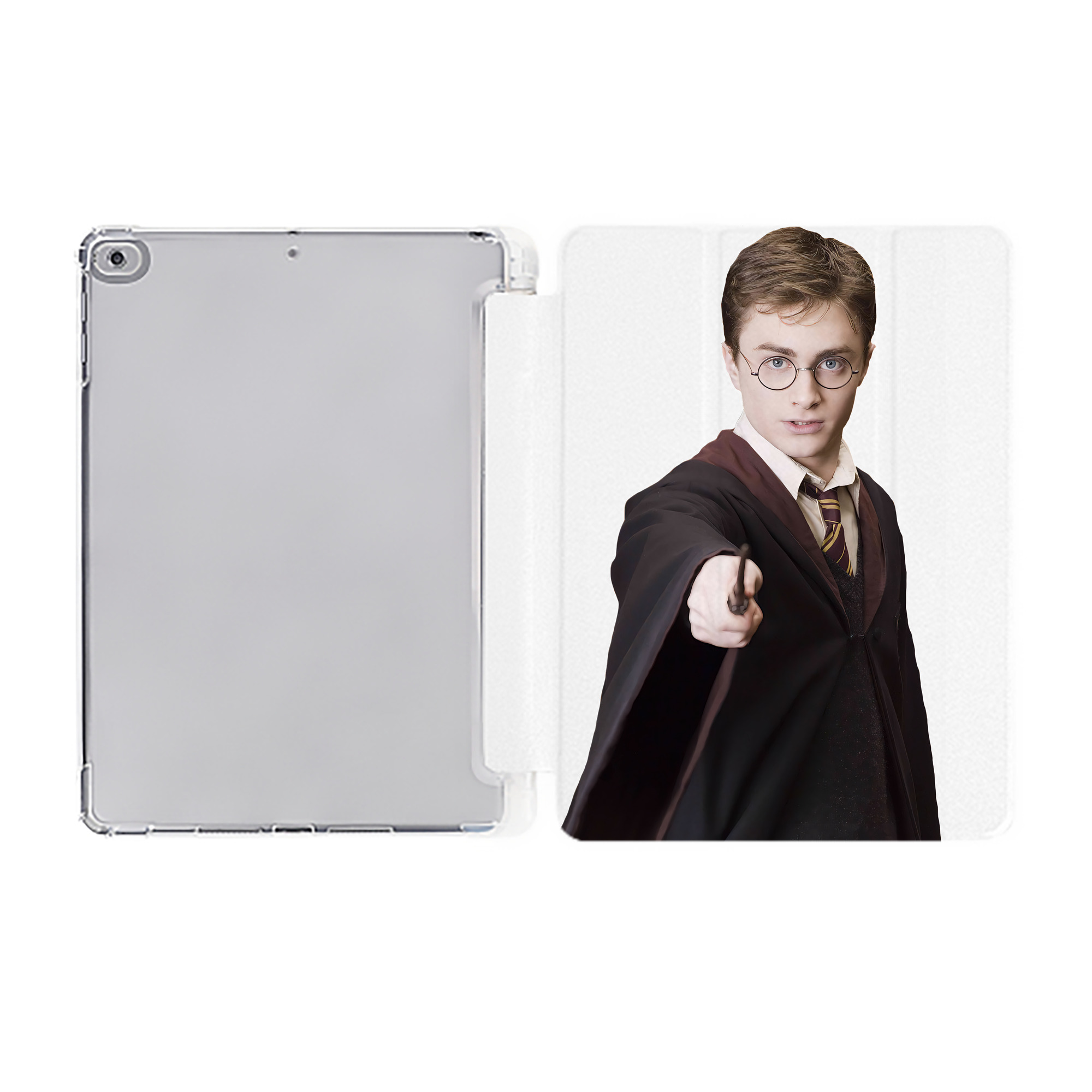 （画像用） Harry Potter ハリー・ポッターシリーズ IPad ケース ペン収納付き 三つ折りスタンド PUレザー×シリコン 対応機種9.5/10.5/10.9インチ